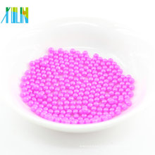 Perles de plastique abs abstraite de couleur rose lâche de qualité supérieure sans trou